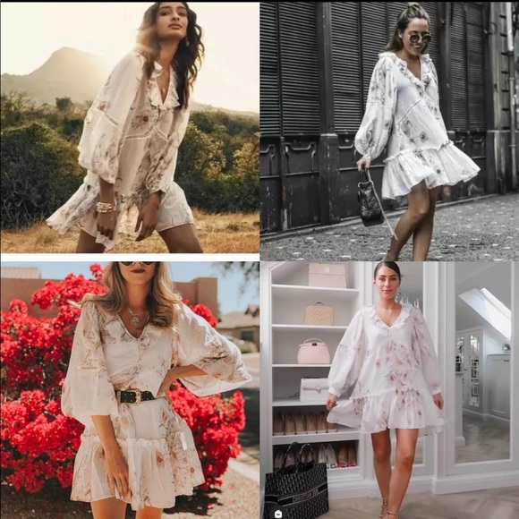 h&m conscious floral dress